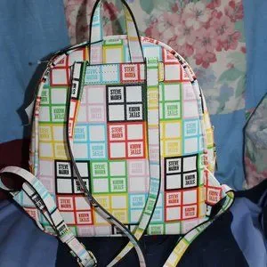NWT Steve Madden Backpack Multi Bjordan Steve Madden Printed in Rainbow Colors Steve Madden | Bags | Nwt Steve Madden Backpack Multi  main image 3